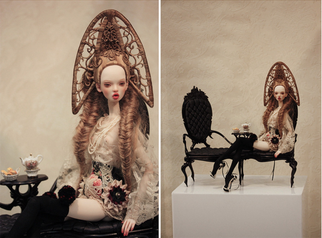 Popovy sisters in flowers